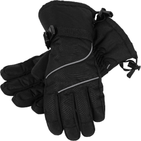 Only Supports Self Pickup  Men's Ski Gloves Waterproof Insulated Snow Gloves With Touch Screen (Option: Black Large)