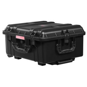 VEVOR Weatherproof Hard Case, Heavy Duty Protective Dry Box Case with Pre-Cut Foam, Wheels & Retractable Pull Handles for Travel, Hunt, Military (Box Capacity: 2.5-3cu.ft)
